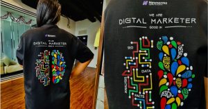 Premium quality of custom t-shirts printing for the Newnormz corporate team