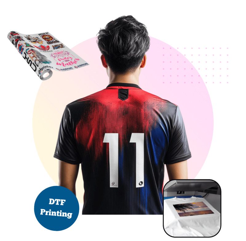 Custom t-shirt printing detailed artwork with affordable cost on corporate uniforms
